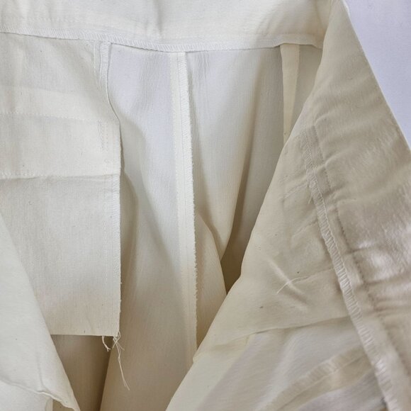 Women's 32" Ivory Dress Pants Cream Textured Pleated Business Casual Office Corp - Picture 16 of 16